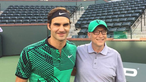Tin thể thao HOT 28/4: Tỷ phú Bill Gates háo hức đánh cặp Federer