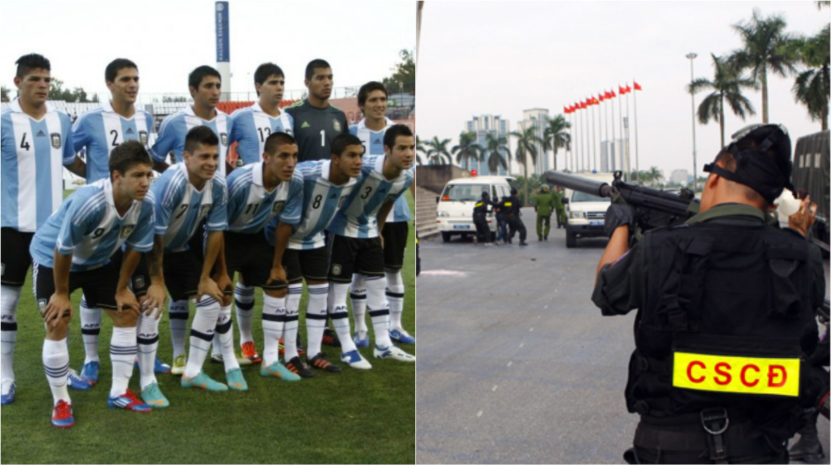 Quá choáng với biện pháp bảo vệ quy mô chưa từng có khi tiếp đón U20 Argentina