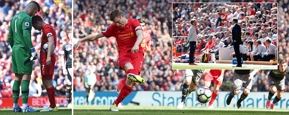 Milner đá hỏng 11m, Liverpool tự bắn vào chân mình trong cuộc đua top 4