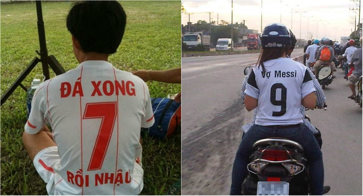 Chết cười với tên áo bóng đá không thể độc hơn của giới trẻ Việt