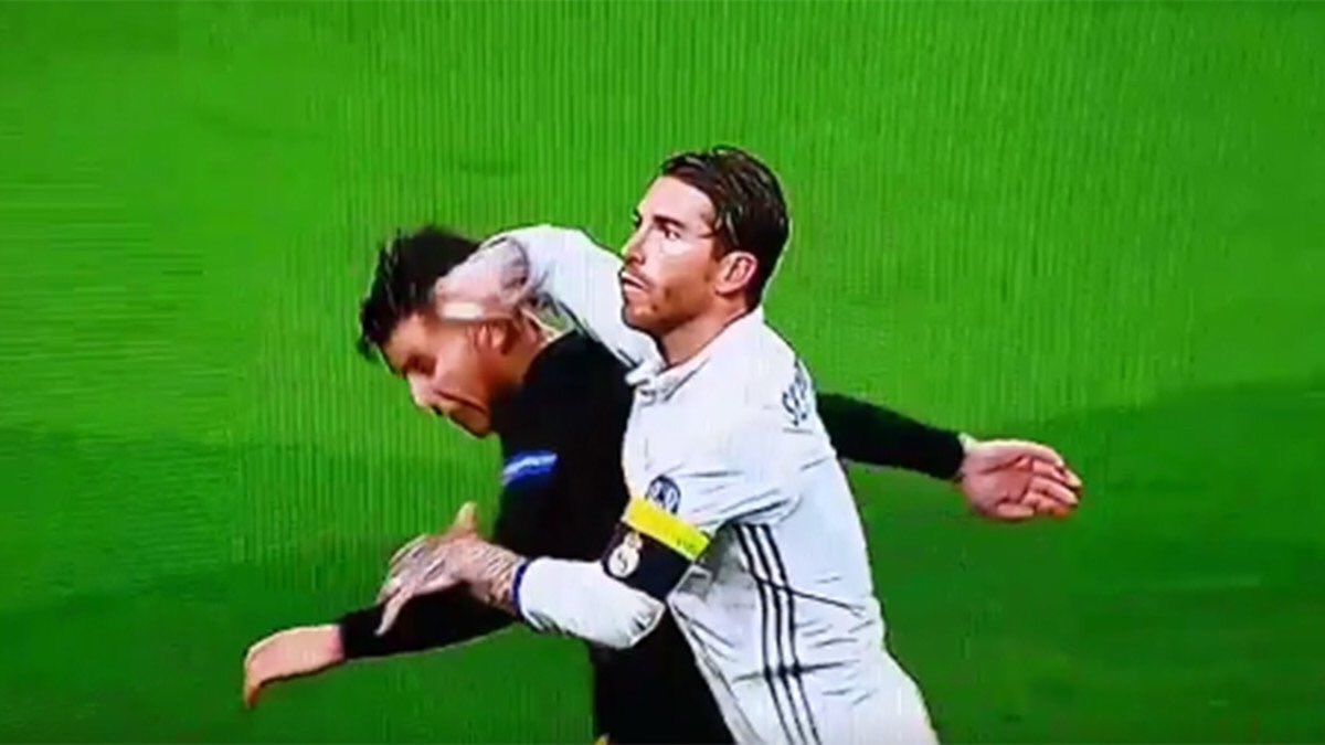 Được trọng tài bảo vệ, Sergio Ramos thoát án phạt của UEFA