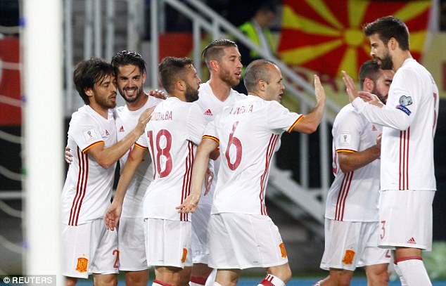 VIDEO: Macedonia 1-2 Tây Ban Nha ( Lượt trận thứ 6 bảng G VL World Cup 2018)