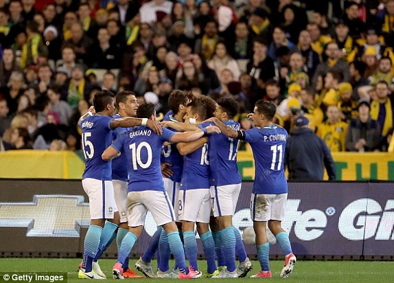 VIDEO: Australia 0-4 Brazil (Giao hữu quốc tế)