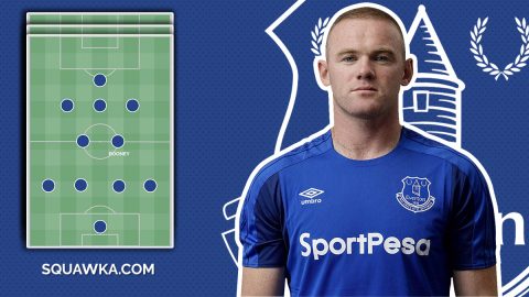 Vị trí nào cho Rooney trong sơ đồ chiến thuật của Everton?