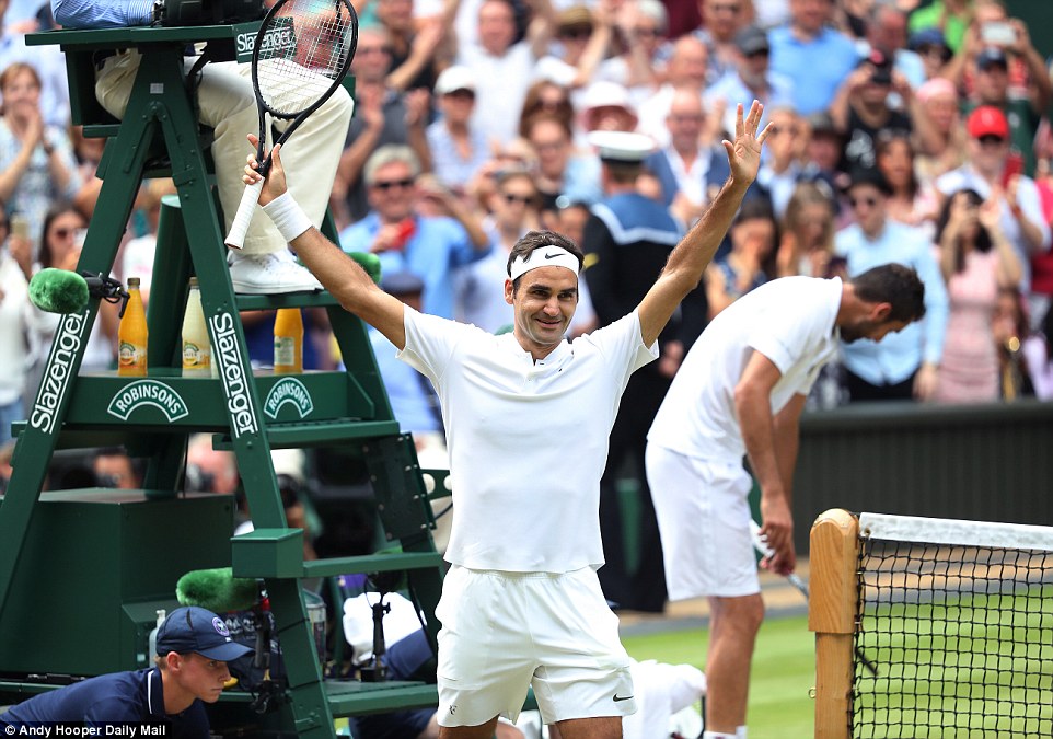 Dễ dàng hạ gục Cilic, Roger Federer lập kỷ lục 8 lần vô địch Wimbledon