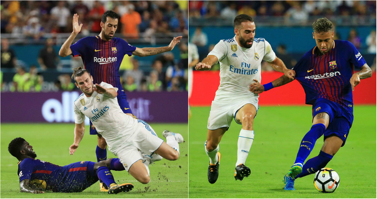 CHÙM ẢNH: Song sát Messi-Neymar chói sáng, Bale sắm vai ‘mất tích’, Barca hạ Real để vô địch ICC