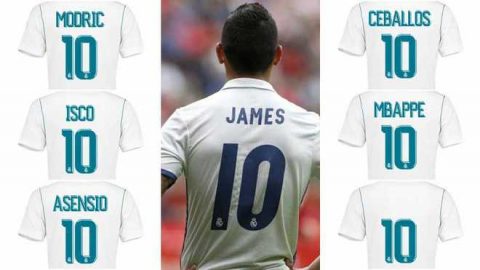 Sau James, Ai sẽ là người “kế thừa” chiếc áo số 10 tại Real?