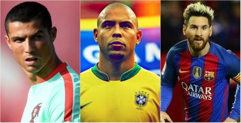 10 cầu thủ vĩ đại nhất lịch sử: CR7 xếp trên Rô béo, Messi xếp thứ 2