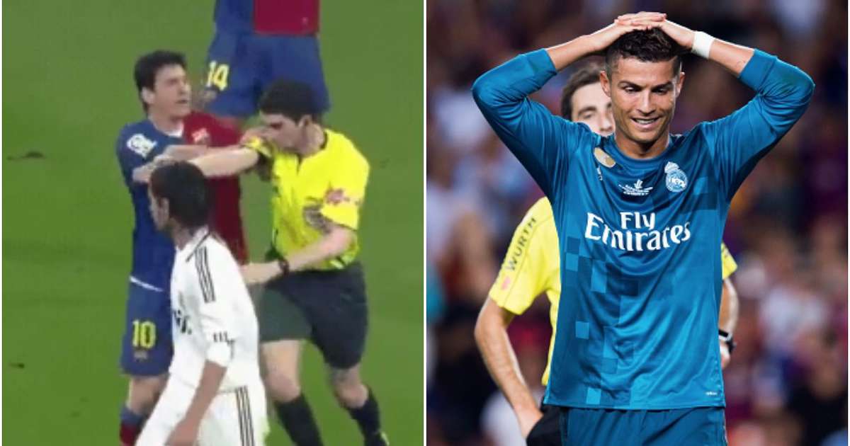 TIẾT LỘ: Messi từng đẩy trọng tài ở El Clasico như Ronaldo nhưng vẫn thoát án treo giò