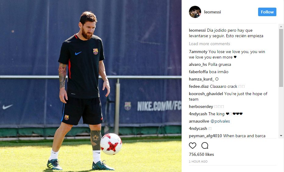 Paulinho vừa tới, Messi lập tức văng tục trên mạng xã hội