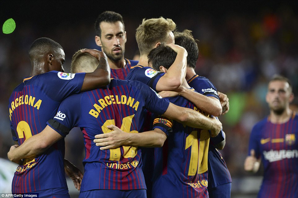 VIDEO: Barcelona 2-0 Real Betis (Vòng 1 La Liga 2017/18)