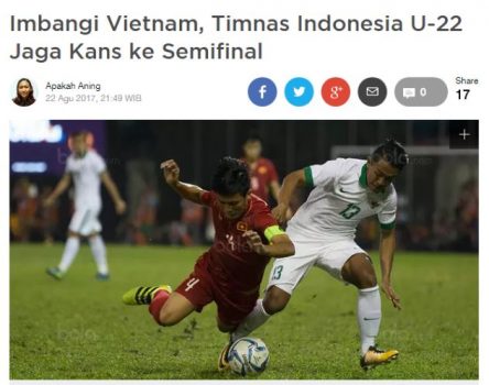 Báo chí và NHM Indonesia nói gì về trận hòa xấu xí của đội nhà trước U22 Việt Nam?