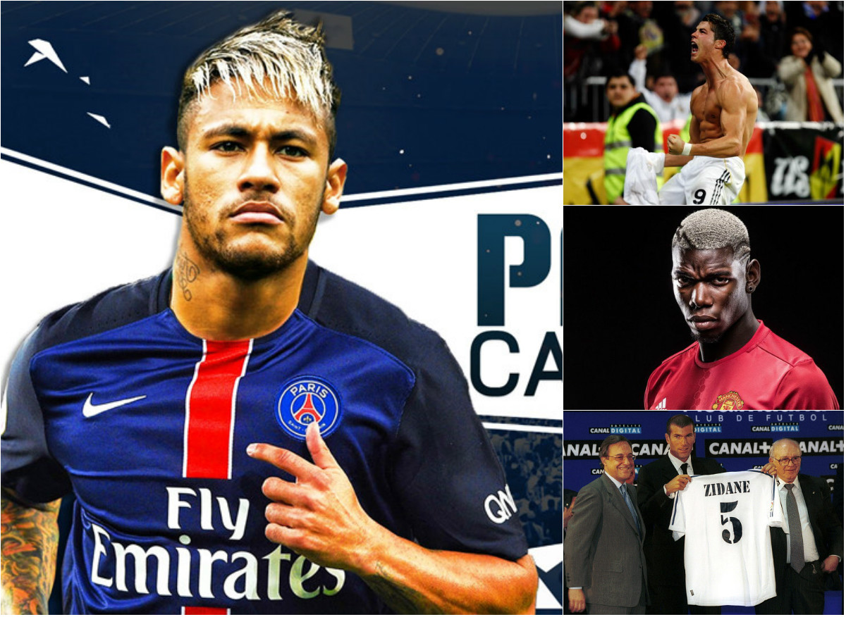 Neymar sang PSG và 10 kỷ lục chuyển nhượng trong vòng 20 năm qua