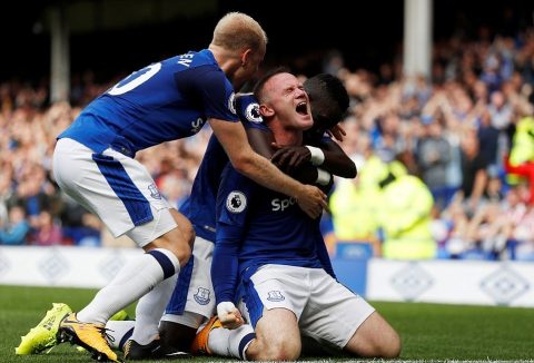 CHÙM ẢNH: Rooney sắm vai người hùng, Everton giành trọn 3 điểm ngày ra quân