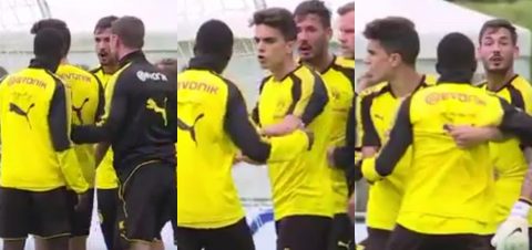 Học theo Neymar, sao trẻ Dortmund…gây hấn với đồng đội