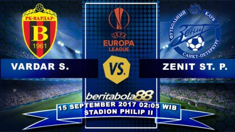 Vardar vs Zenit, 02h05 ngày 15/9: “Ma mới” không dễ bị bắt nạt