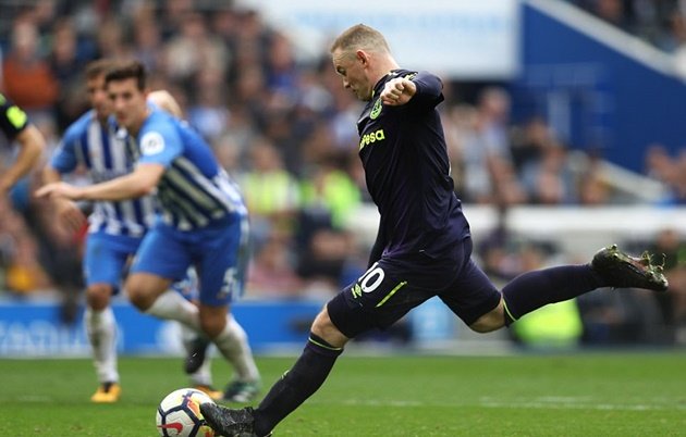 Xé lưới Brighton, Rooney lại có cột mốc “khủng” trong sự nghiệp