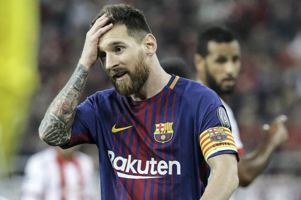 Messi và Suarez tịt ngòi, Barca bị cầm chân trên đất Hy Lạp