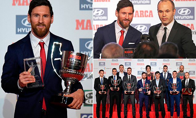 Messi nhận giải Pichichi và Cầu thủ xuất sắc nhất La Liga