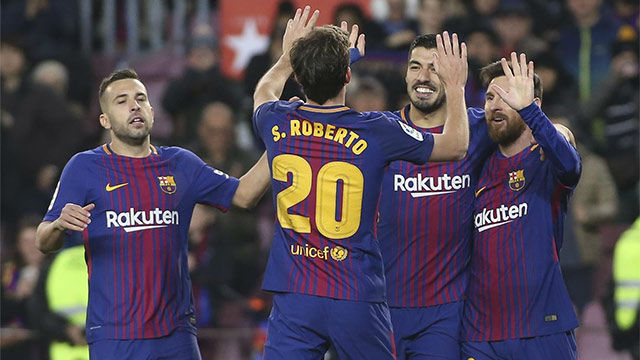 Barcelona đang hướng tới mốc 100 điểm trong năm 2017