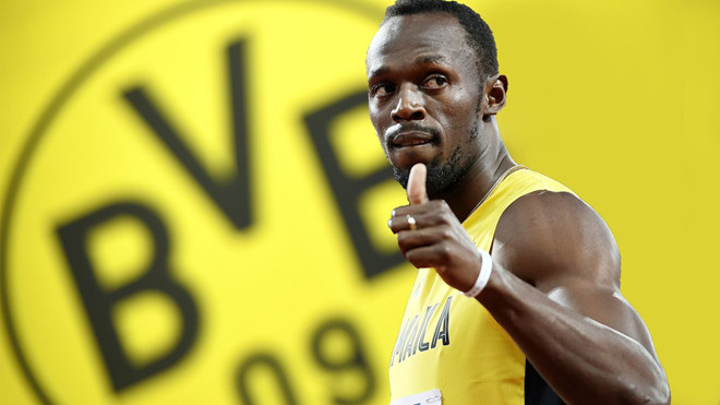 ‘Tia chớp đen’ Usain Bolt thử việc tại Dortmund