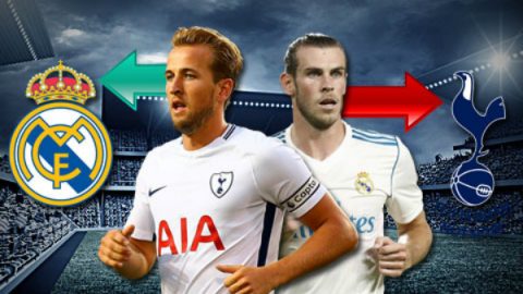 Chuyển nhượng 26/1: Real muốn đổi Bale lấy Kane vào Hè 2018