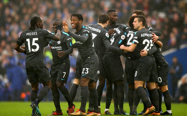 Đè bẹp Brighton, Chelsea có chiến thắng đầu tiên trong năm 2018