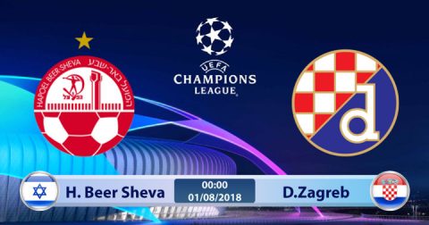 Nhận định Hapoel Beer Sheva vs Dinamo Zagreb, 01h00 ngày 1/8: Champions League
