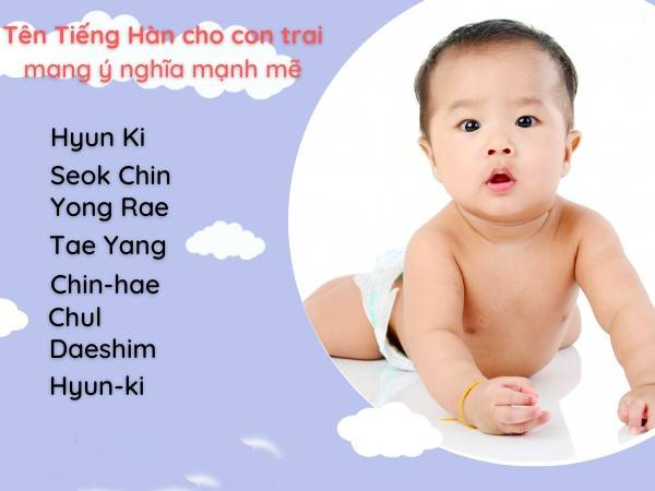 Gợi ý tên tiếng Hàn hay cho nam