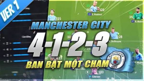 Manchester City thành công với chiến thuật 4-1-2-3